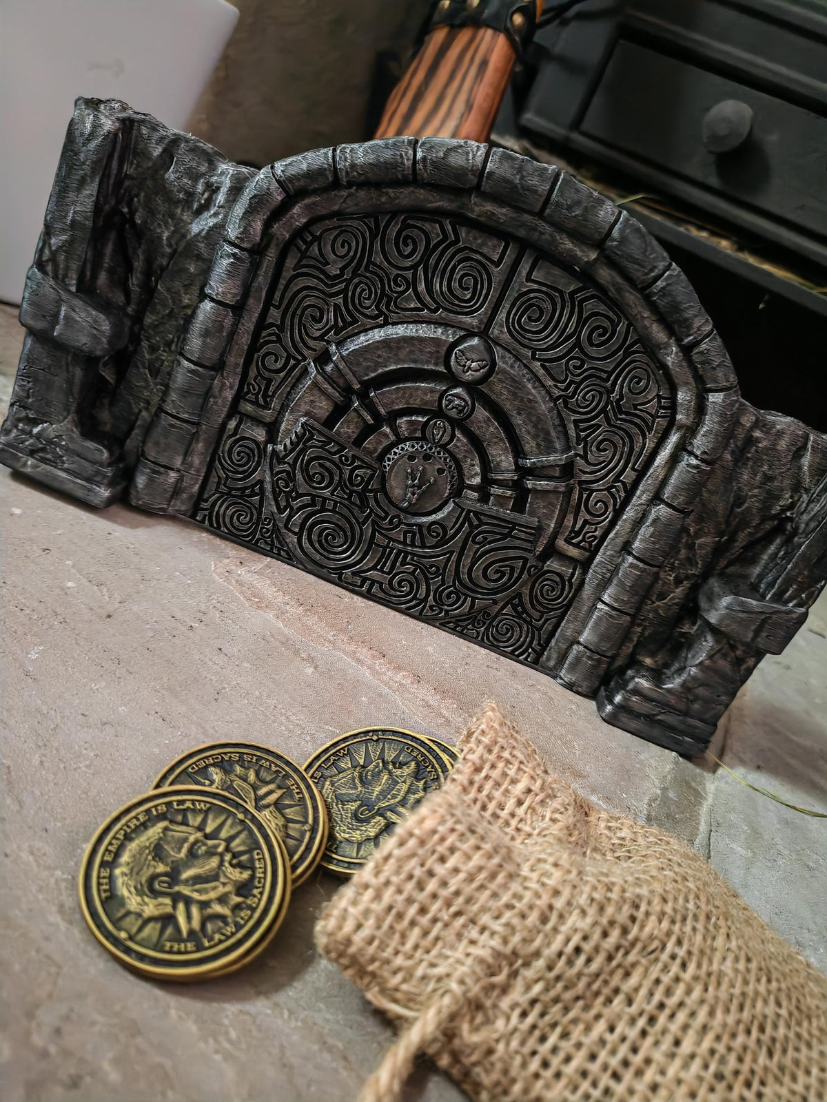 Skyrim Bleak Falls Barrow Golden Claw Puzzle Wall Art