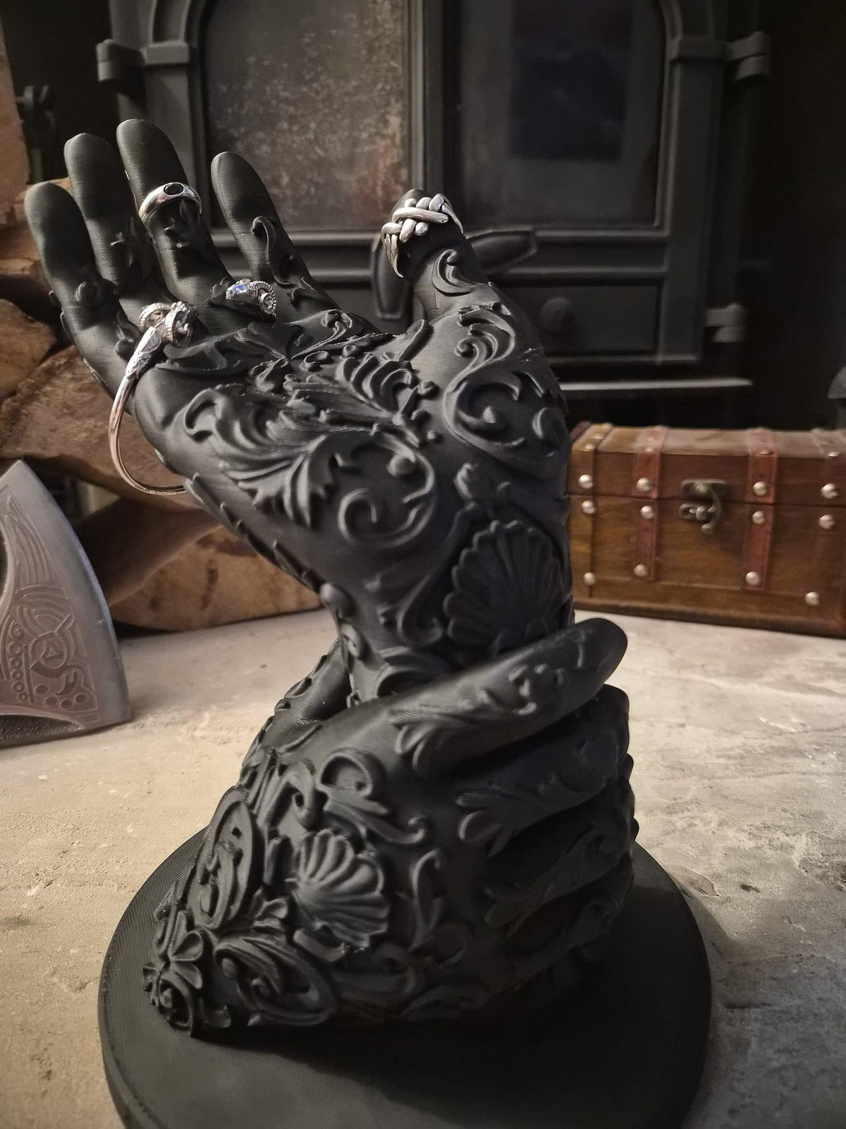 Baroque Gothic Hand Jewelry Display Stand