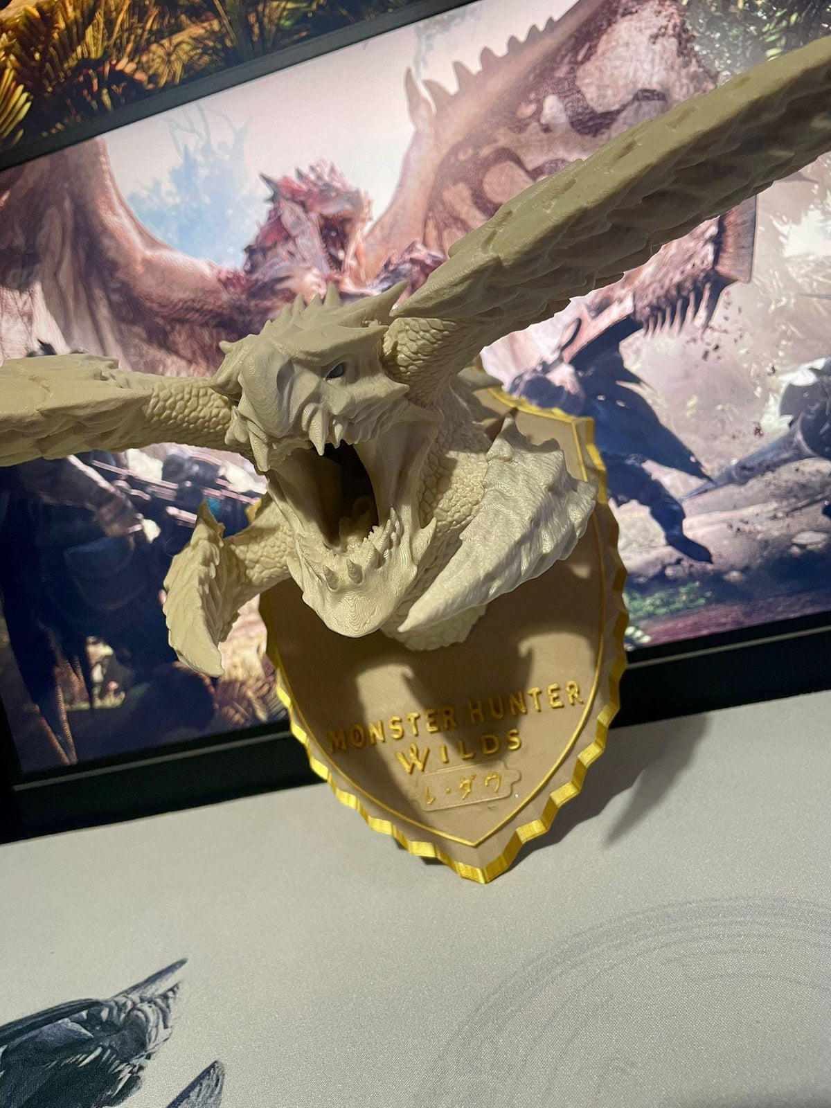 Rey Dau Monster Hunter Head Bust Display