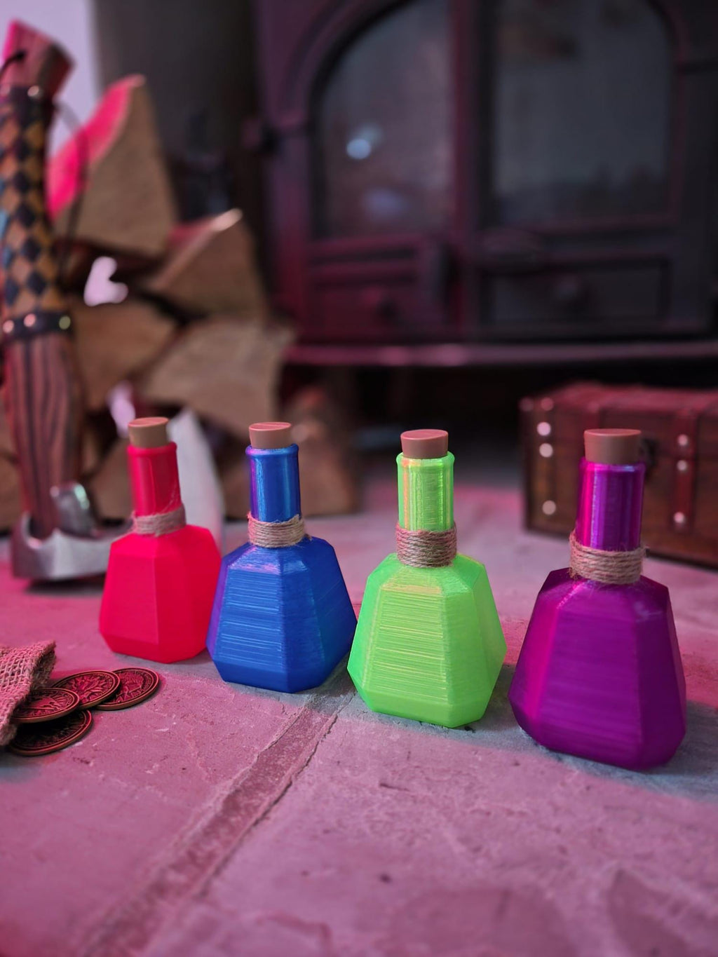 Fantasy Alchemy Potion Bottles