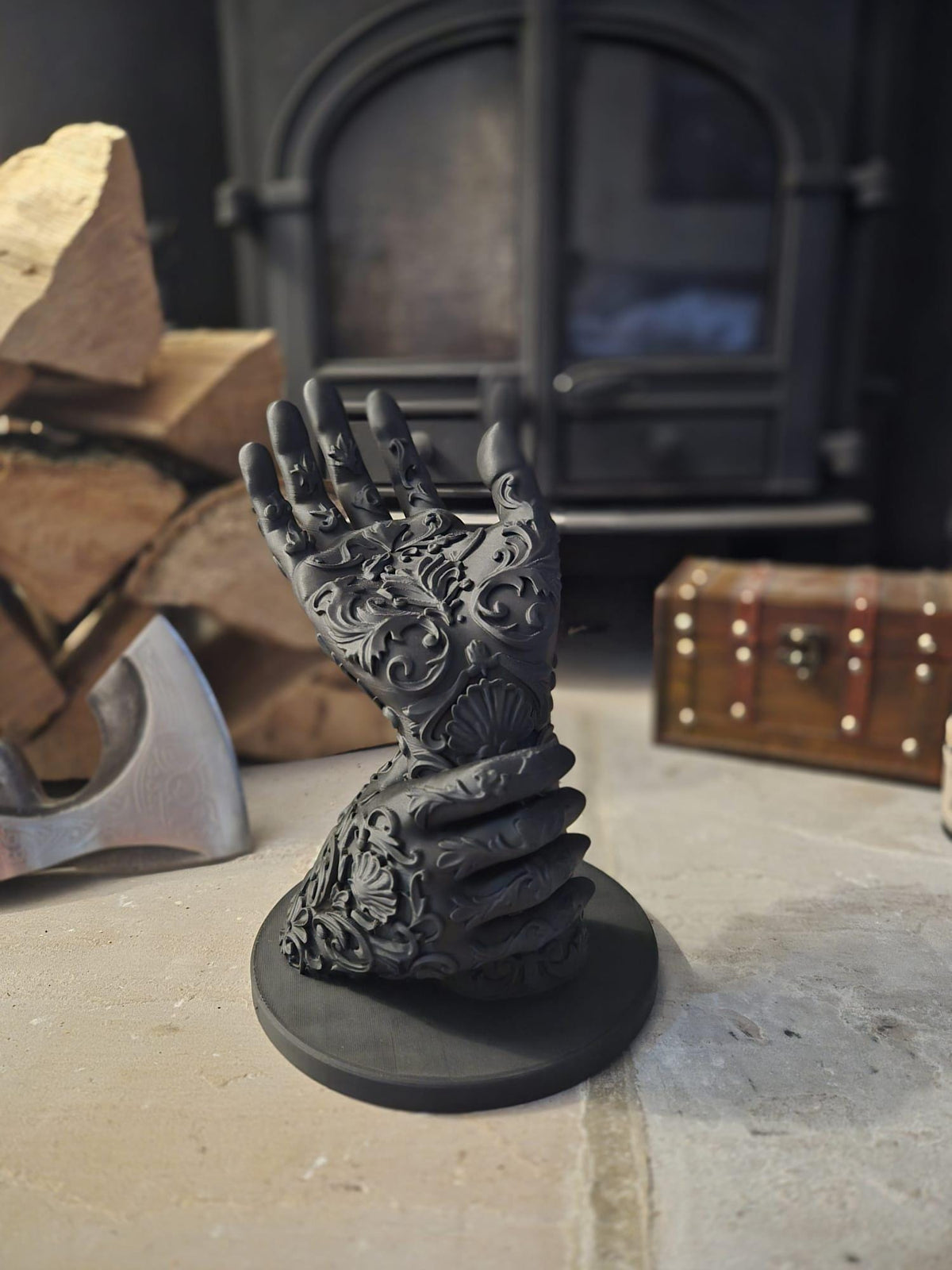 Baroque Gothic Hand Jewelry Display Stand