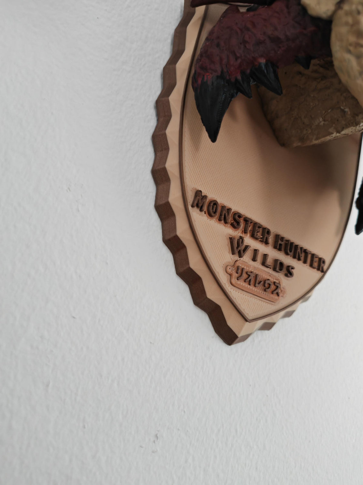 Hand Painted Rathalos Bust with RGB Lighting & Magnetic Base